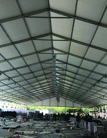 Hangar Tent View